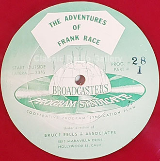 Frank Race show transcription